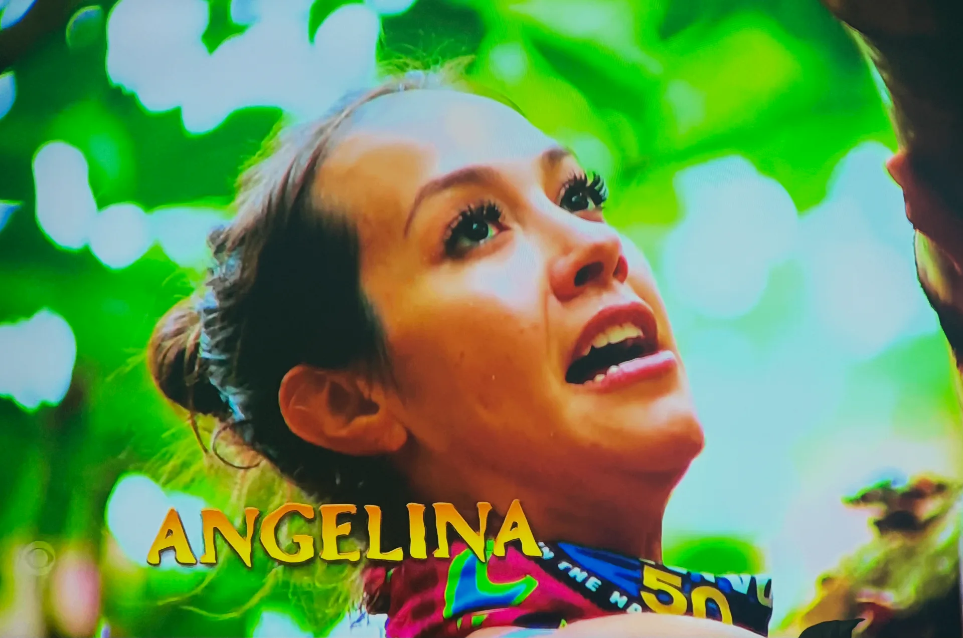 Angelina Keeley — Season 50 title card