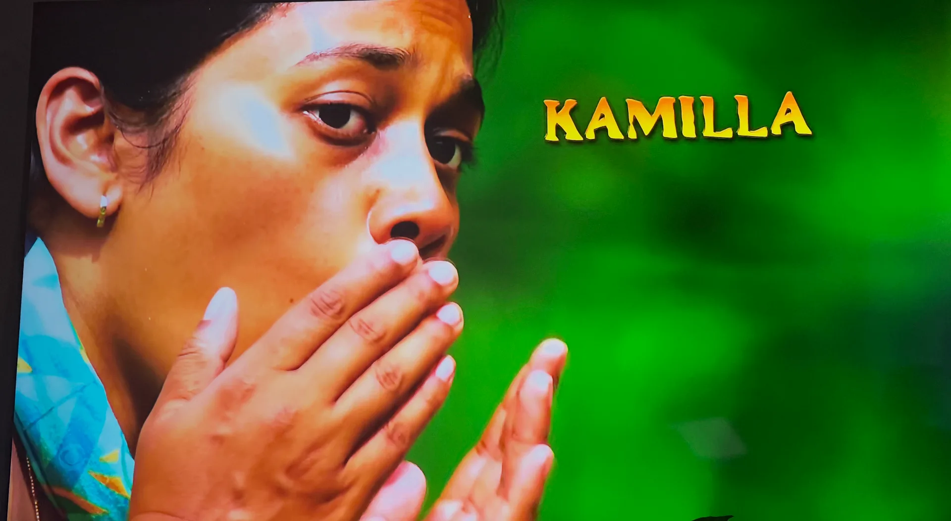 Kamilla Karthigesu — Season 50 title card